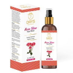 7 Days Glowner Rose Water Face Toner For Glowing Skin for all Skin Type Men & Women Men & Women (100 ml)