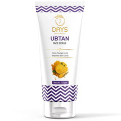 7Days Ubtan Scrub For Face with Turmeric & Walnut for Tan Removal – 100g Scrub