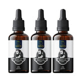 Natural Beard Growth Oil Brahmi, Bhringraj, Cuscus Grass, Shankhpushpi for Men (Pack of 3)