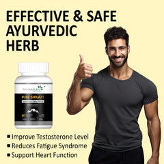 Ayurvedic Himalayan Shilajit 60 Capsule and Horse Power oil combo