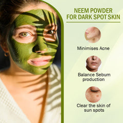 Neem Leaf Powder for Skin & Hair, Anti-Pimple, Anti-Bacterial, Fight Dandruff 200gm