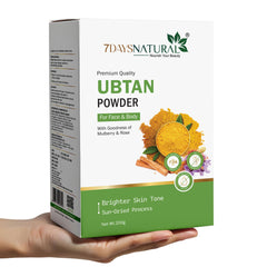 7 Days Ubtan Face Pack Powder – Face & Body Scrub For Removing Skin Tan, Glowing, Shinier & Radiant Skin- 200 gm