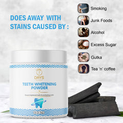 Ctivated Charcoal Teeth Whitening Powder for Fresh Breath, Removing Yellow Stains and Whiten Teeth (50 g)