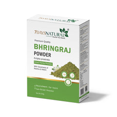 7Days Natural Pure Bhringraj Powder – Ayurvedic Bhringraj Powder(Eclipta Alba) for Hair Growth | Scalp Detox & Skin Rejuvenation(200 Gm)