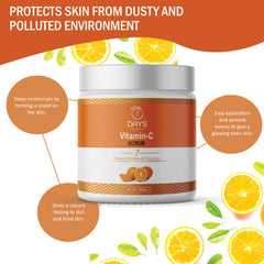 7 Days Vitamin C Face Scrub Tan Removal Repair Damage Caused By Sun Acne And Pimples Free Skin Anti ageing Scrub (100 g)
