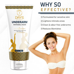 7 Days under arms black mark spot blackness removal cream