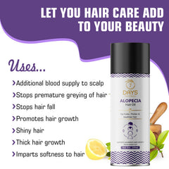 Alopecia Hair oil with Ginger, Onion, Shikakai for Hair Gowth Stop Hair Fall Hair Oil (100 ml)