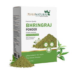7Days Natural Pure Bhringraj Powder – Ayurvedic Bhringraj Powder(Eclipta Alba) for Hair Growth | Scalp Detox & Skin Rejuvenation(200 Gm)
