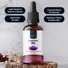 Kumkumadi face glowing oil for women men Instant glowing face anti ageing face skin whitening