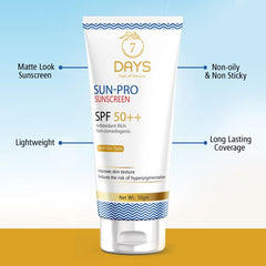 7DAYS SunPro Sunscreen Spf 50+For Men Women