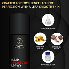 7DAYS Hair Removal cream Spray 200Ml