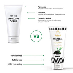 7 Days Activated Charcoal Face Scrub- No Parabens & Mineral Oil Face Scrub for Exfoliation, Anti-acne & Pimples, Blackhead Removal Scrub (100 g)