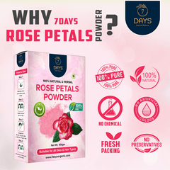 7Days Naturals Rose Petals Powder 100 gm