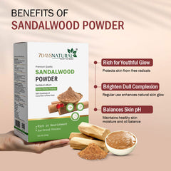 7 Days Organic Sandalwood Face Pack Powder- 200 gm