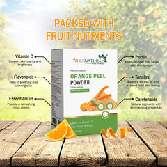 7 Days Orange Peel Face Powder Face Pack for Remove Scars, Marks, Dark Spots, Pimples (200-g)