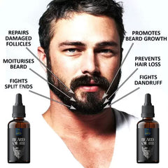 100% Result Beard Growth Oil for strong and healthy beard growth Hair Oil (Pack of 2)