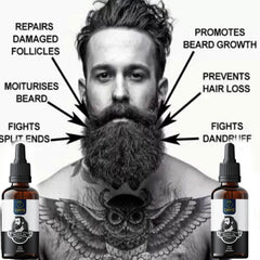 Natural Beard Growth Oil Brahmi, Bhringraj, Cuscus Grass, Shankhpushpi for Men (Pack of 3)