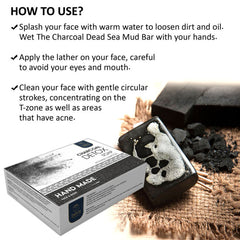 Activated Charcoal Soap Removes Dead Cells Providing Clean and Flawless skin (Pack of 3)