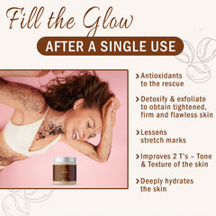 7Days Coffee Body Scrub for Exfoliation, Tan Removal & Soft-Smooth Skin – 100% Natural Scrub
