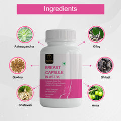 7 Days BLAST 36 Size Bust Capsules & Herbal Cream For Women’s Health Care 100% Ayurvedic capsule & Cream For Helps to Provides Bigger Bosom/Perfection Your Breast Size