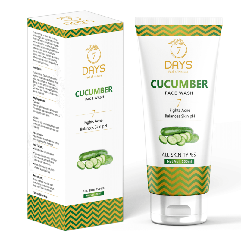 7 Days Cucumber face was for for oily skin and pimples Face Wash (100 ml)