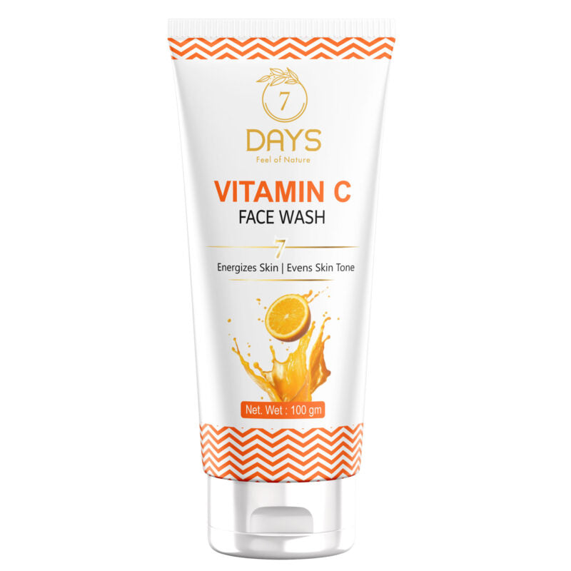 7Days Vitamin C Face Wash with Turmeric for Skin Illumination for Tightening, Whitening & Brightening Skin(100ml)