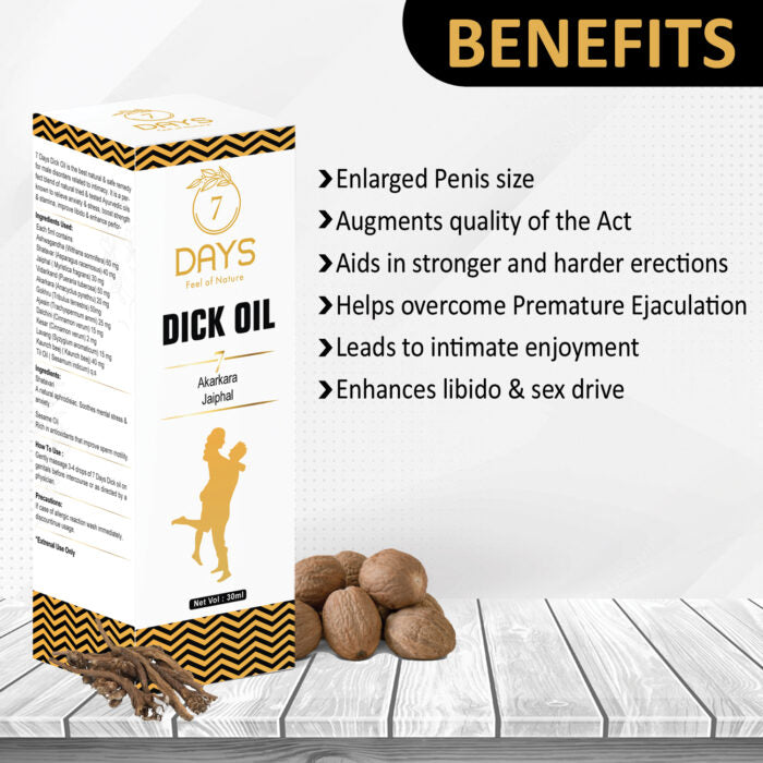 7 Days ayurvedic men massage dick Oil MEN PERFORAMNCE MASSAGE OIL Men (15 ml)