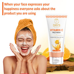 7Days Vitamin C Face Wash with Turmeric for Skin Illumination for Tightening, Whitening & Brightening Skin(100ml)