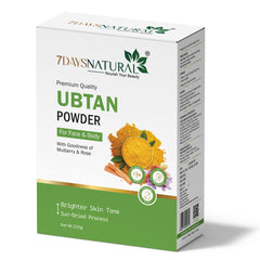7 Days Ubtan Face Pack Powder – Face & Body Scrub For Removing Skin Tan, Glowing, Shinier & Radiant Skin- 200 gm