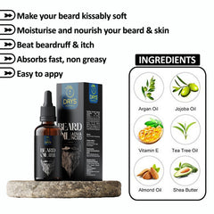 Natural Beard Growth Oil- For Stimulating fast Beard Growth 100% Result Beard Growth Oil Enriched with Onion & Sandalwood oil For Faster Beard Growth Oil (30ml)