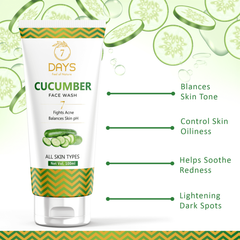 7 Days Cucumber face was for for oily skin and pimples Face Wash (100 ml)