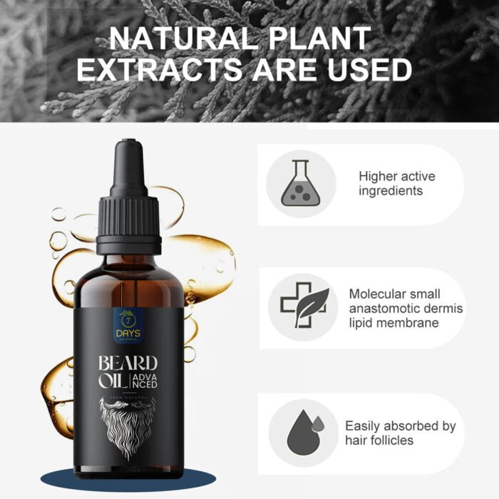 Natural Beard Growth Oil- For Stimulating fast Beard Growth 100% Result Beard Growth Oil Enriched with Onion & Sandalwood oil For Faster Beard Growth Oil (30ml)