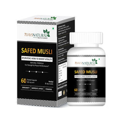 Safed Musli Extract Capsule for Strength, Immunity & Stamina 800mg- 60 Capsule