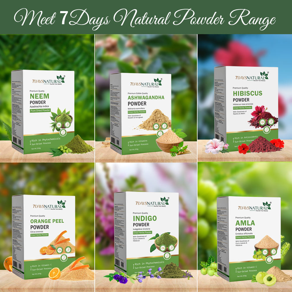 7Days Natural Moringa Powder | Premium Edible Quality | Sun-Dried | With Giloy & Tulsi | 200g