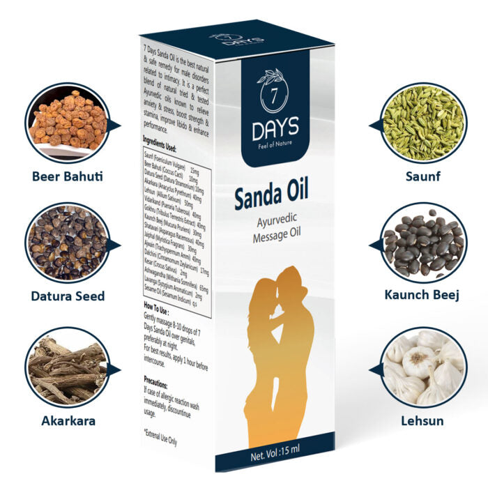 7 Days sanda Oil best sex timing increase sex oil for men