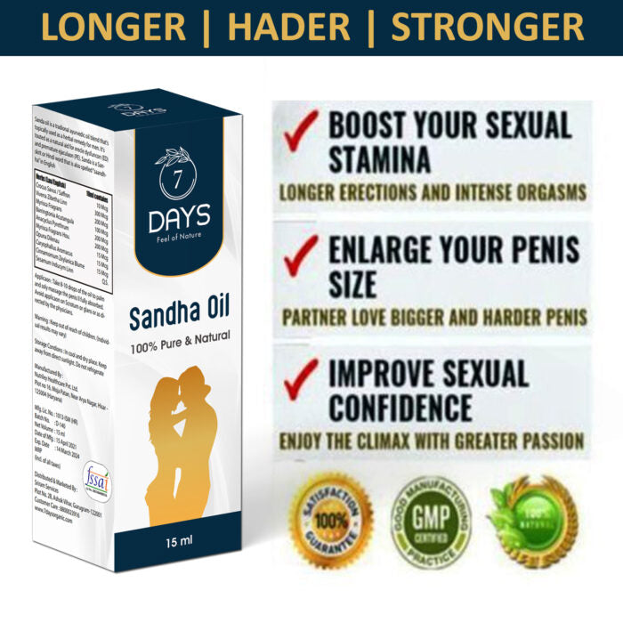 7 Days Sanda Oil instant sex time increase food