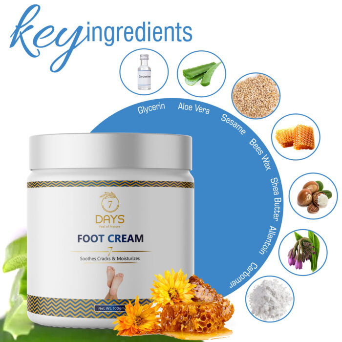 7Days Organic Hand & Foot Crack Remover Cream For Women & Men