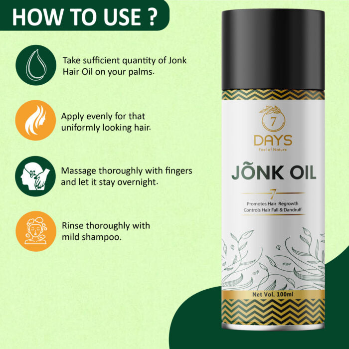 7 Days Jonk Oil (Leech Tel) for All Hair Problem (100 ml)