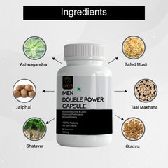 Double Power Capsule for Men's Stamina, Energy & Performance | 7Days