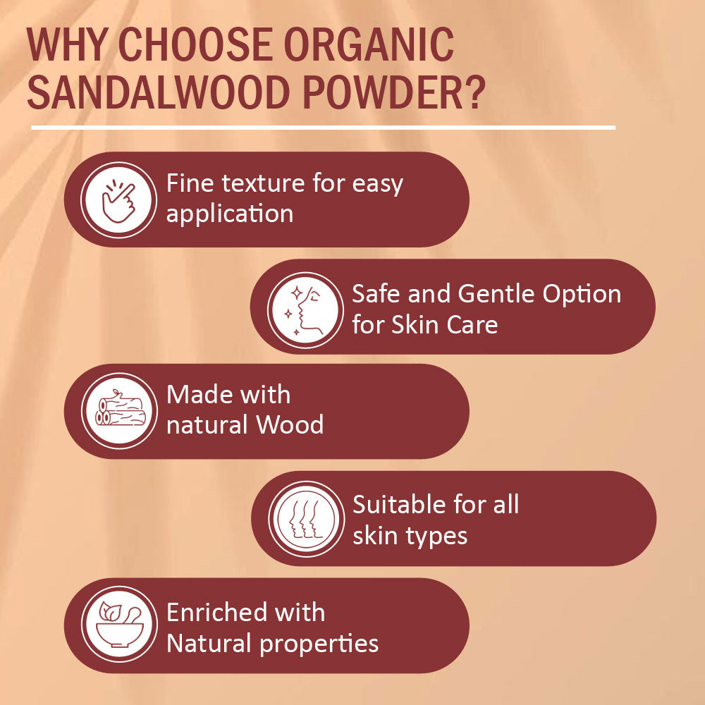 7 Days Organic Sandalwood Face Pack Powder- 200 gm