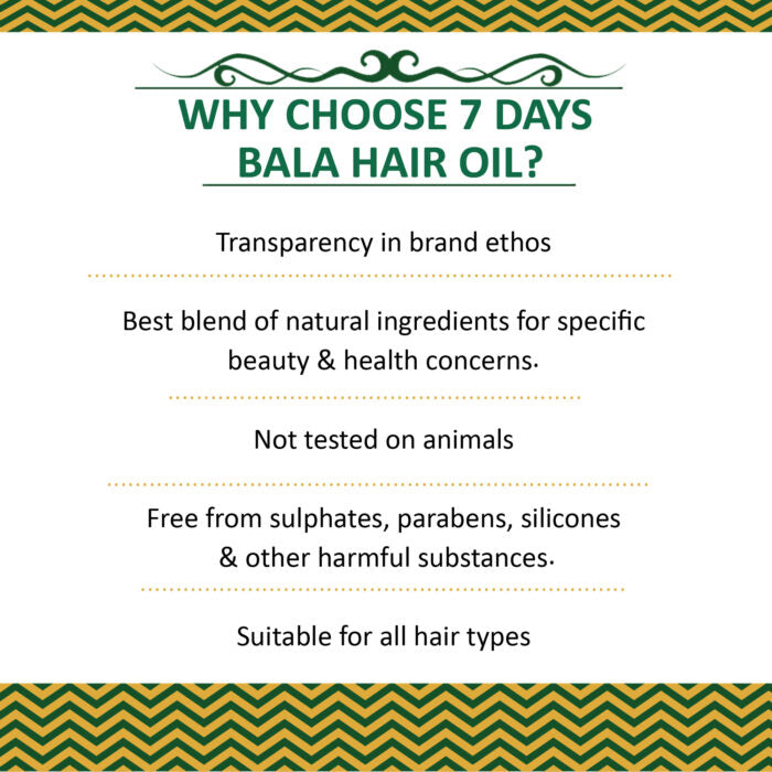 7 Days Bala Hair ReGrowth oil Bala Lgao Baal Ugaoo Hair Oil (100 ml)