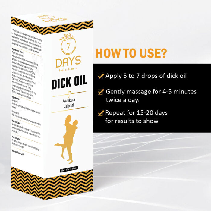 7 Days ayurvedic men massage dick Oil MEN PERFORAMNCE MASSAGE OIL Men (15 ml)