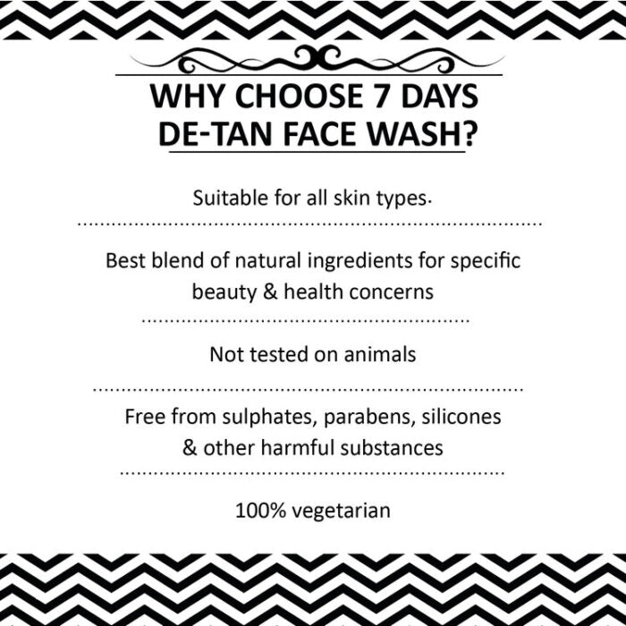 7Days D-Tan Face Wash