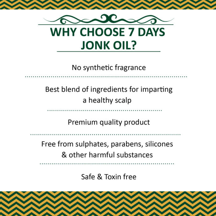 7 Days Jonk Oil (Leech Tel) for All Hair Problem (100 ml)