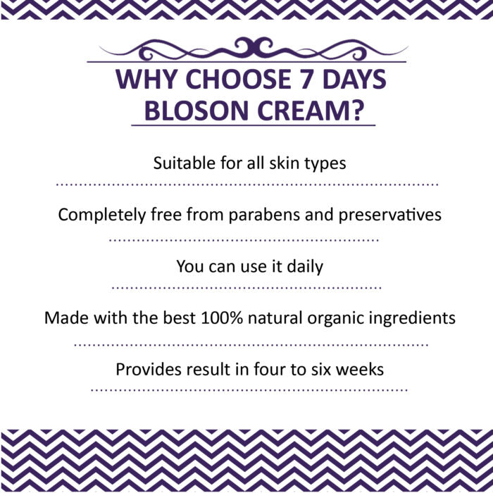 7 Days Bloson Cream Bust Firming Formula Tightening, Lifting & Toning of Breasts Women (100 g)