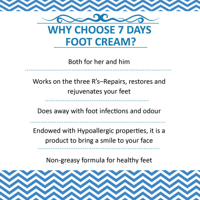 7Days Organic Hand & Foot Crack Remover Cream For Women & Men