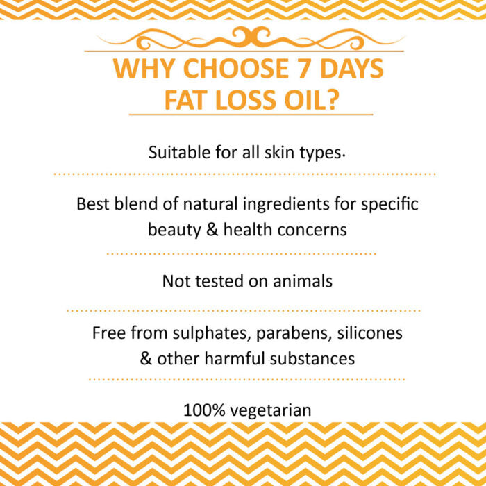 7Days Fat loss Oil for Women | body shape up Oil | body fit Oil | weight loss Oil