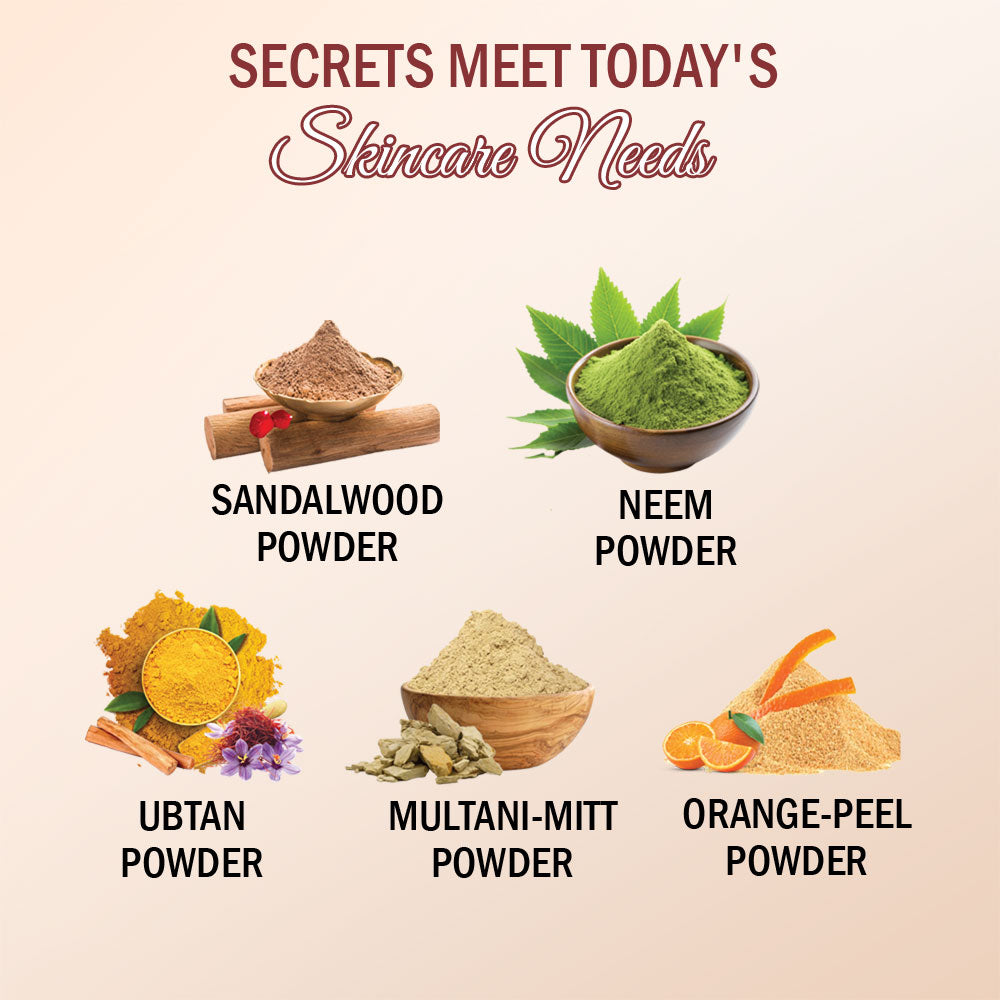 7 Days Organic Sandalwood Face Pack Powder- 200 gm