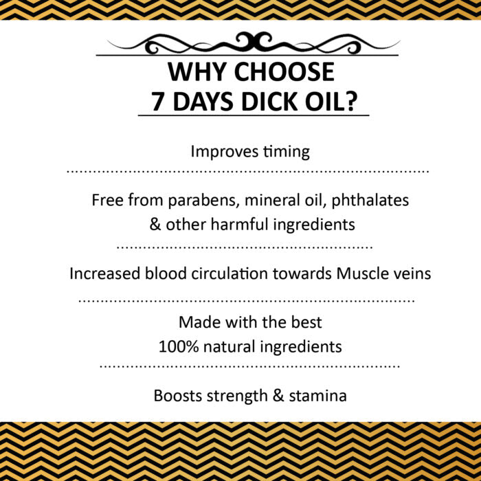 7 Days ayurvedic men massage dick Oil MEN PERFORAMNCE MASSAGE OIL Men (15 ml)