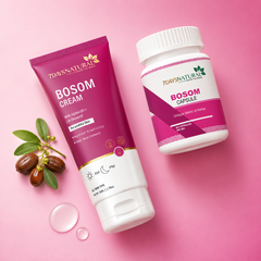 Bosom Cream & Bosom Capsule Herbal Women's Wellness Combo | 7DaysNatural